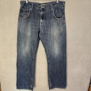 Vintage Y2K Enyce Jeans Mens 38x29‎ Baggy Blue Wash Denim
